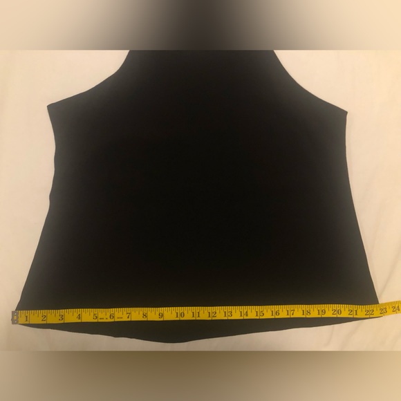 Hiatus black bungee cord top, dressy or casual, L - Picture 6 of 10